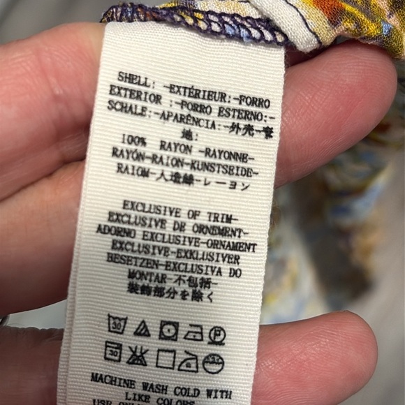 Free People Nadia Floral-Print Ruffle-Hem Skirt size 8 - Picture 8 of 8